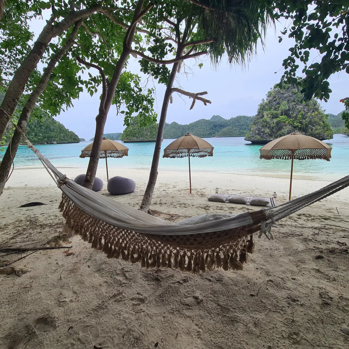 Hammock paradise in Raja Ampat