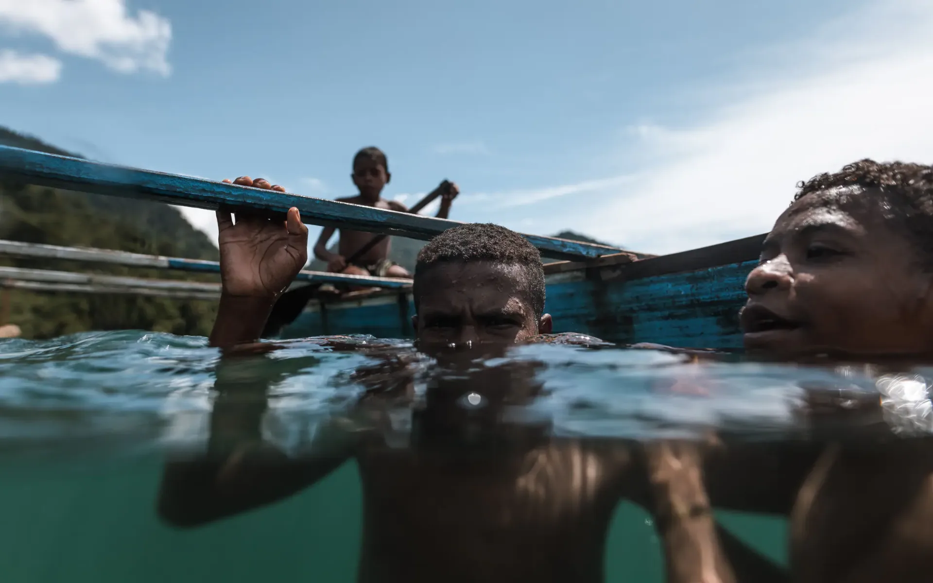 Meeting local tribes in Raja Ampat