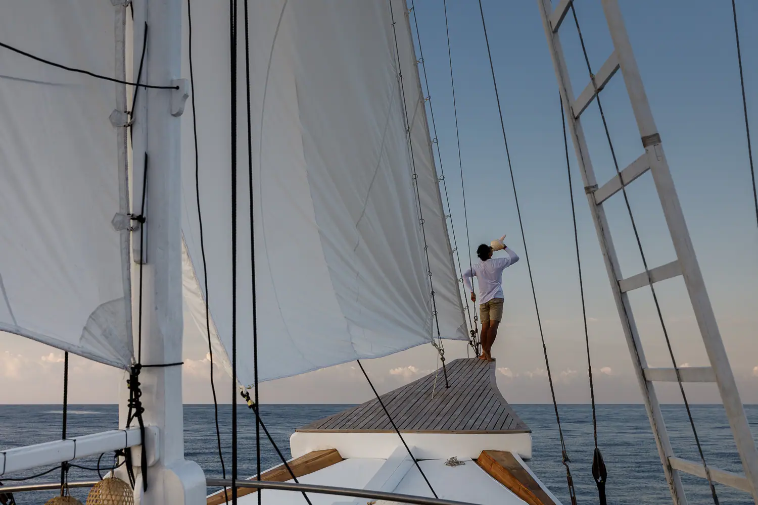 Sailing through Indonesian waters