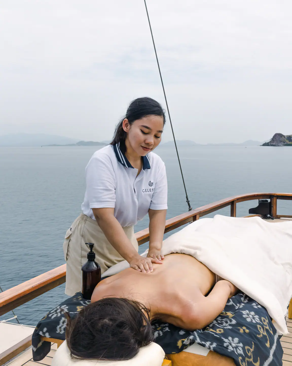 On-deck spa treatment